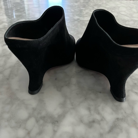 Christian Dior black suede wedge slides - Picture 5 of 8